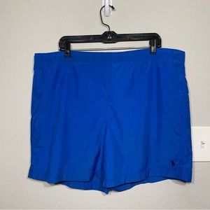 Vintage Polo Sport‎ Ralph Lauren Blue Lined Swim Trunks Shorts Sz L